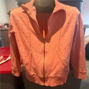 Women’s Pink Zip-Up Studded Jacket mp14